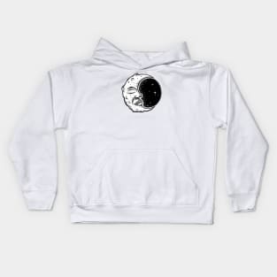 moon face Kids Hoodie